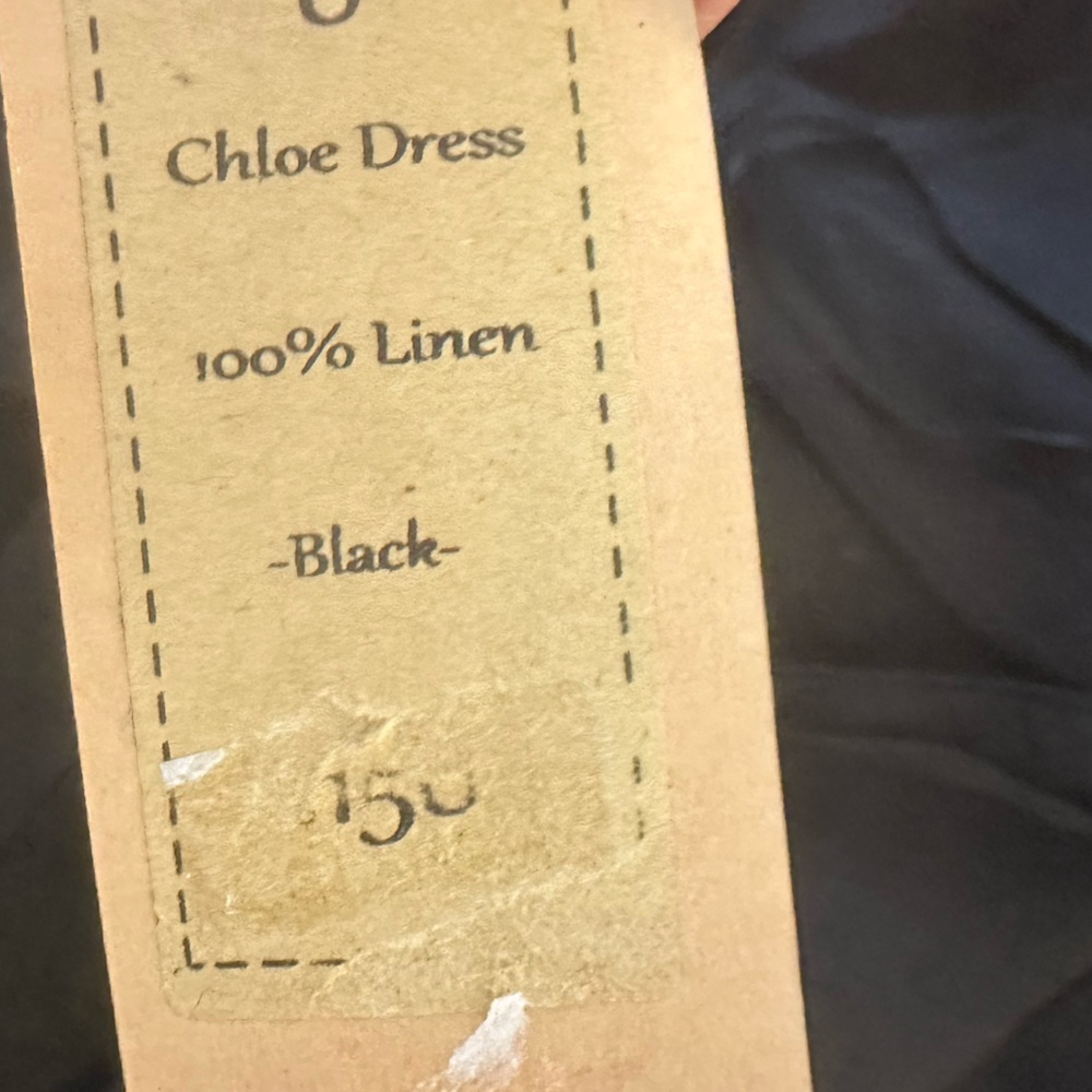 Aulieude Black 100% Linen Chloe Adjustable Crisscross Wrap Around Dress NWT 6 - Picture 13 of 16